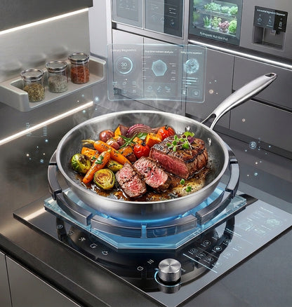 Pentola Antiaderente in Acciaio Inox