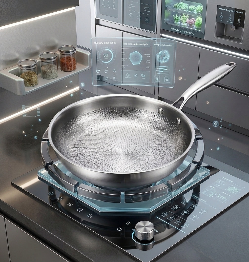 Pentola Antiaderente in Acciaio Inox