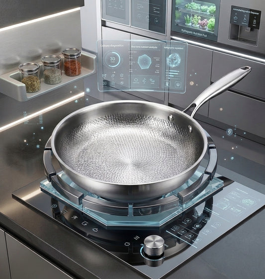 Pentola Antiaderente in Acciaio Inox